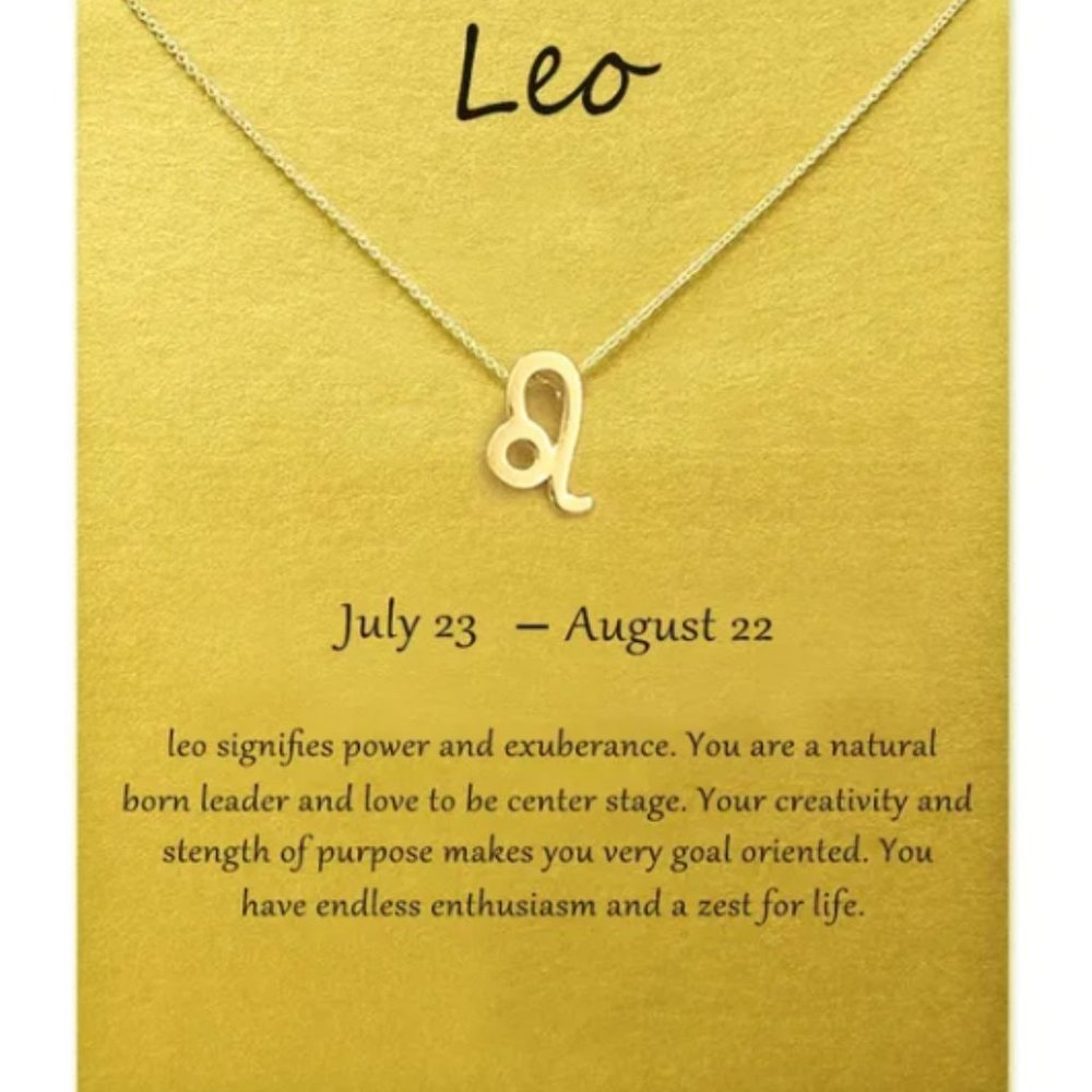 GOLD Zodiac Necklaces - Picture 4 of 5